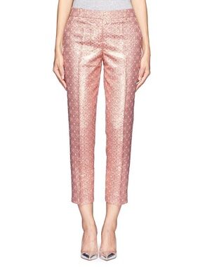 J. Crew Women’s Café Capri in Quartz Metallic Jacquard